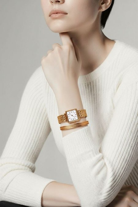 Çelik Kordonlu Çelik Bileklik Hediyeli Saat