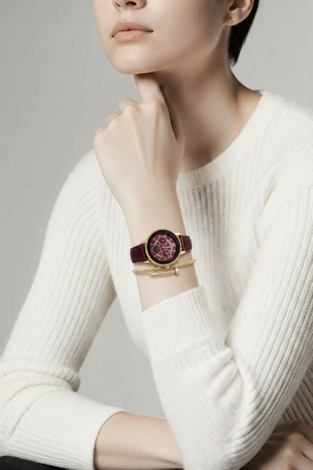 Deri Kayışlı Çelik Bileklik Hediyeli Saat