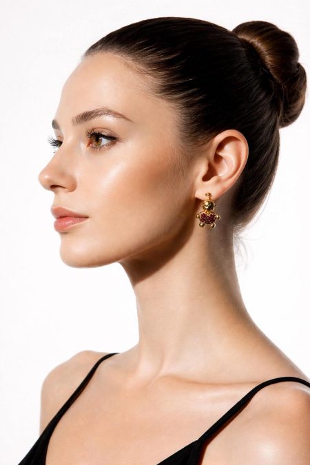 BadBoy Taşlı Bayan Küpe